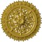 Ekena Millwork Lariah Ceiling Medallion (Fits Canopies up to 1 3/8"), 24 3/4"OD 1 3/8"ID x 3 1/4"P, Rich Gold CM24LARGS - alternate 1